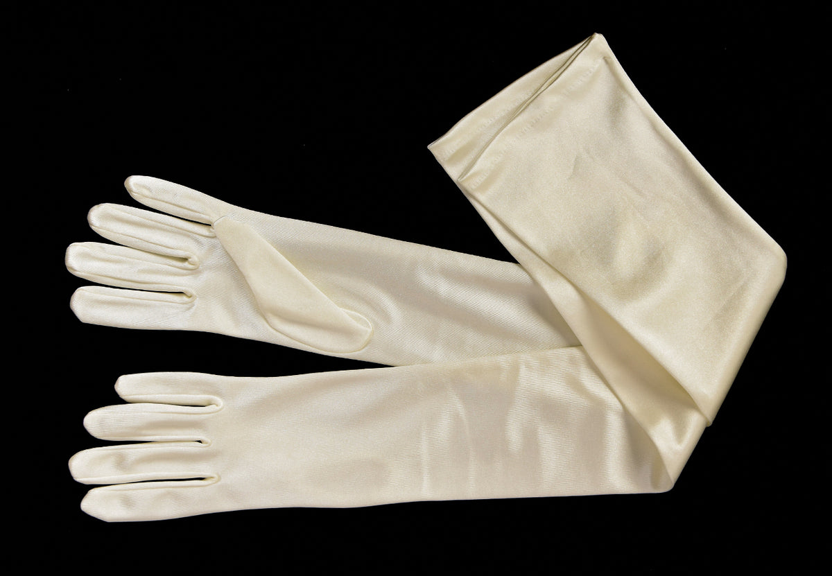 Full Length Satin Evening Gloves (GL652 