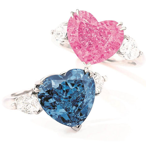 Two Fancy Colored Heart-Shaped Diamonds Could Fetch $18.5 Million--KELOPA