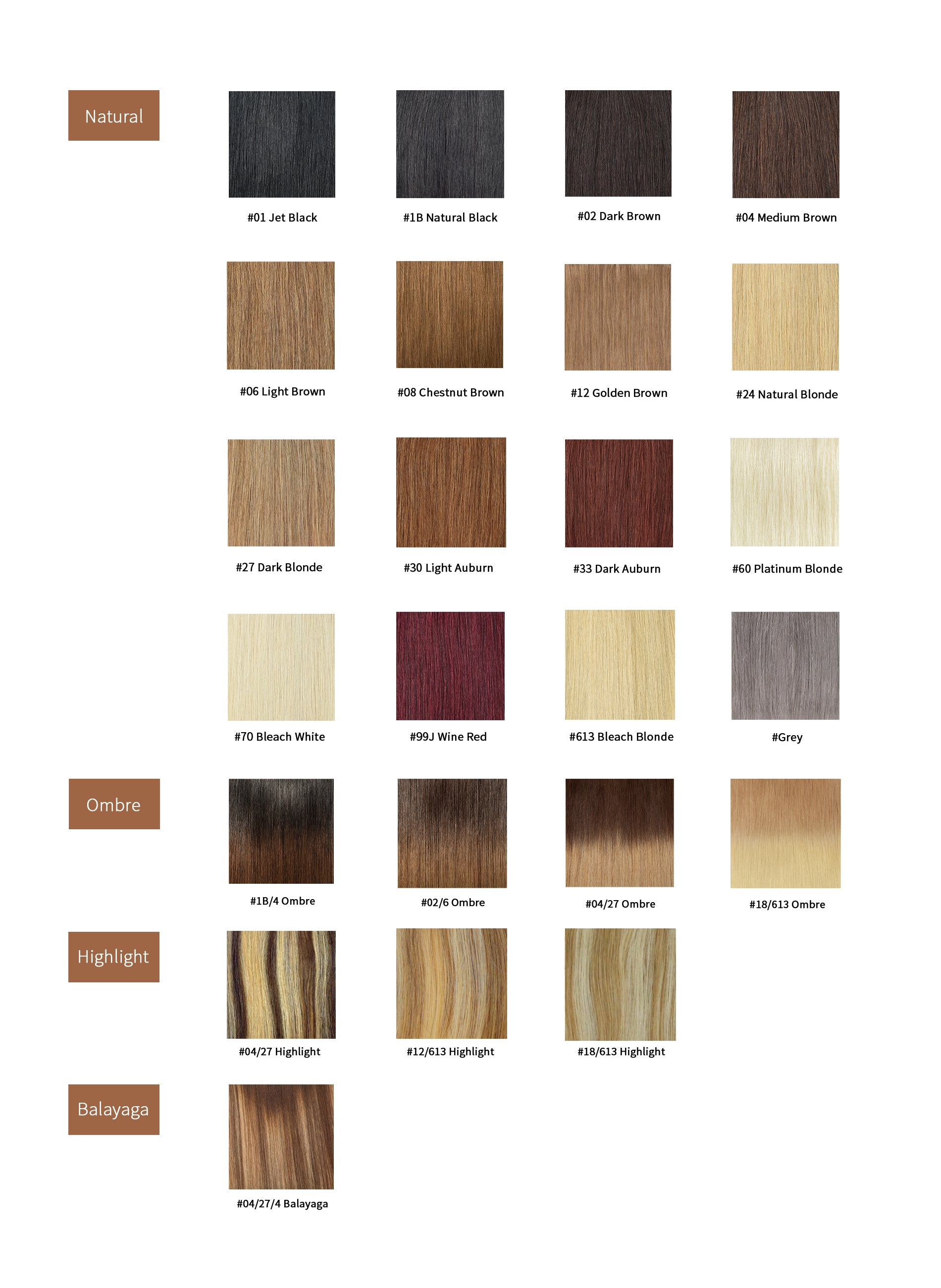 e-litchi hair color chart