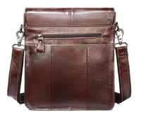 Title 5, Borsa a tracolla retrò da uomo in pelle bovina ...