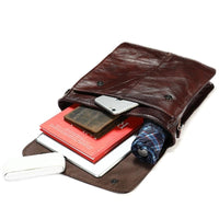 Title 6, Borsa a tracolla retrò da uomo in pelle bovina ...