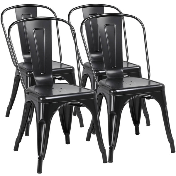 Yaheetech Iron Metal Dining Chairs