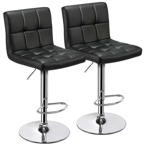 Armless swivel bar stool