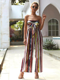 Title 4, Summer print jumpsuit casual pants for effortle...