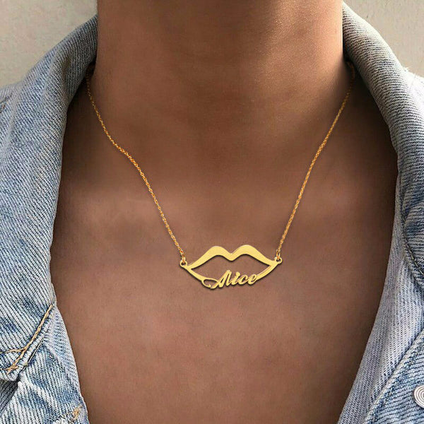 gold name necklace