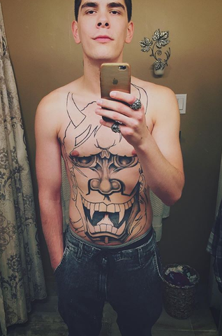 Japanese prajna tattoo