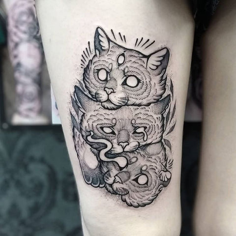 animal leg tattoo
