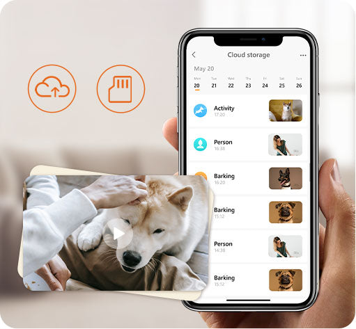 dokoo pet camera Storage function