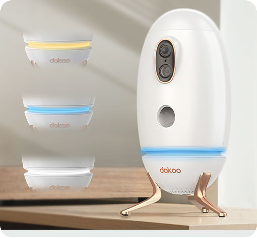 dokoo pet camera 3 Color Indicator Light