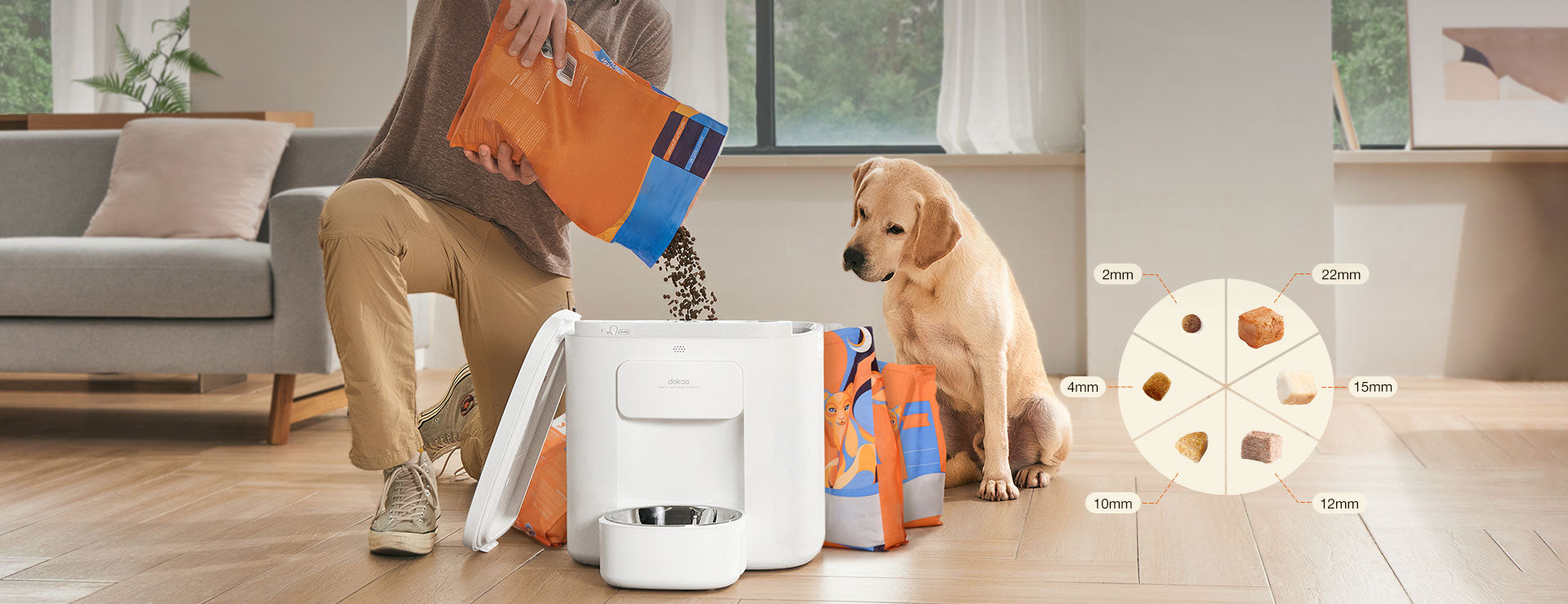 22mm Kibble Pet Feeder