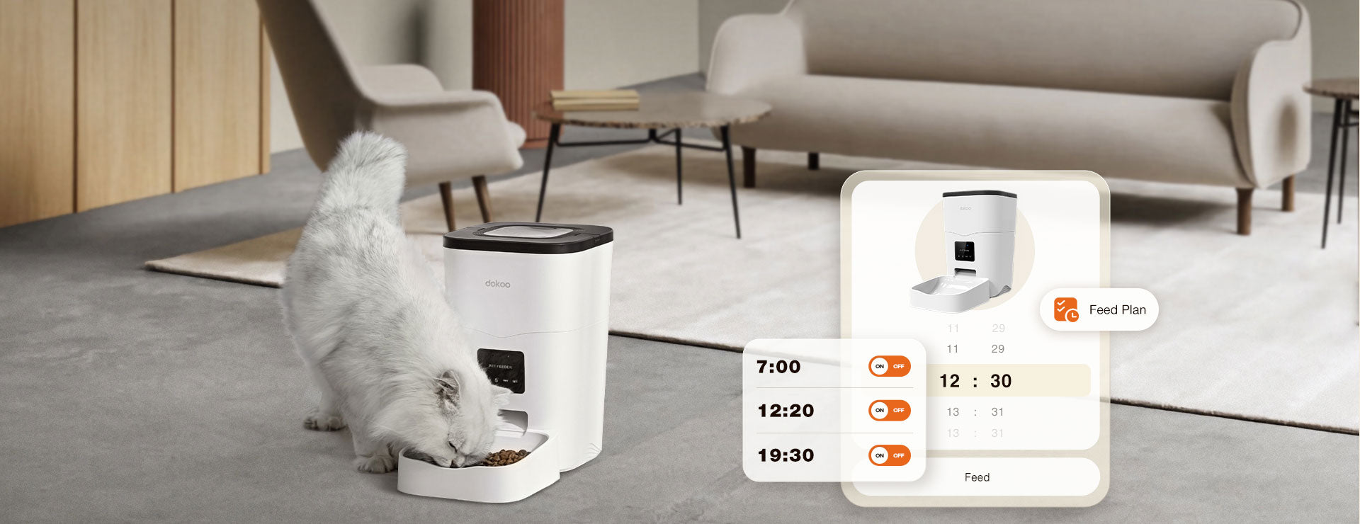 Dokoo wifi pet feeder