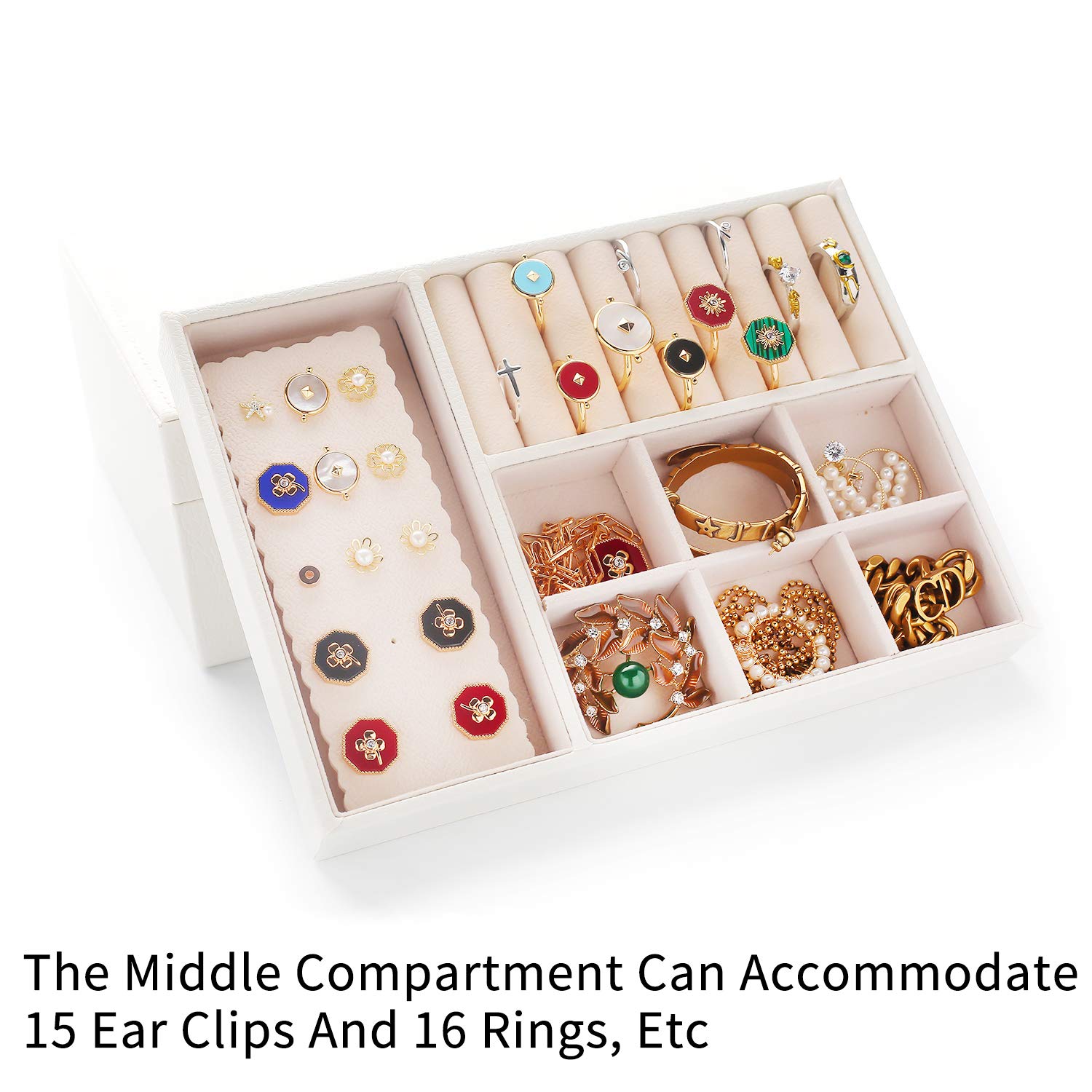 bracelet synthetic leather jewelry display storage case gift