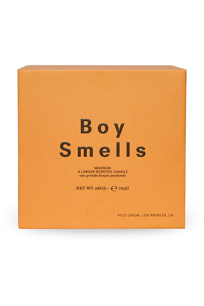 boy smells cowboy kush magnum, triple wick 28 oz candle | pipe