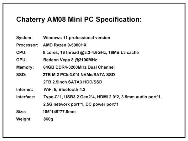 Chatreey AM08 Gaming Mini PC Review – Minixpc
