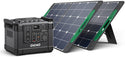OKMO Solar Generator 1000W, 1110Wh (Peak 2000W) Portable Power Station and 2X OS 100W, Electric Solar Generator Outage Emergency Power Supply for Home Outdoor CPAP, Camping Travel RV/Van Explore