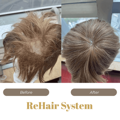 Old Hairpiece Repair ReHair System
