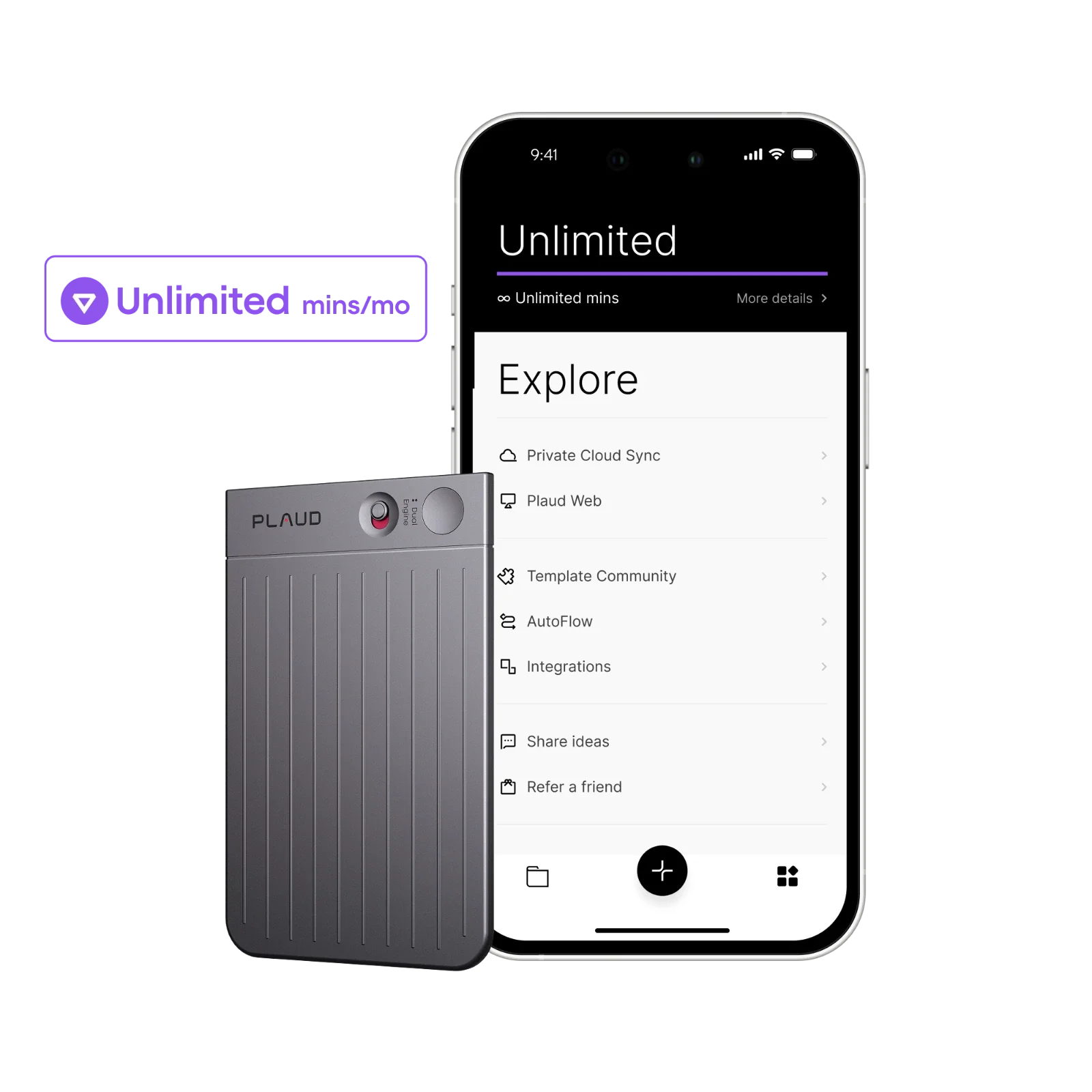 Plaud Note + Annual Unlimited Plan