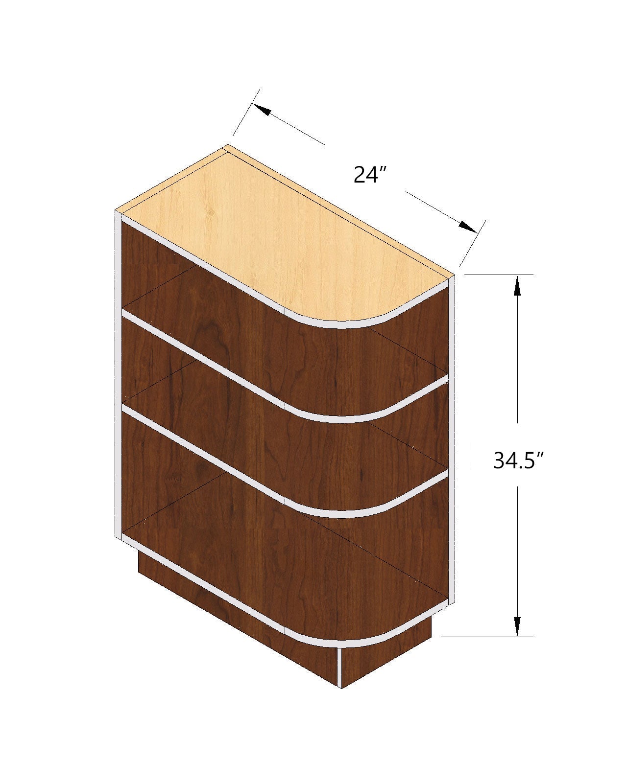  Base End Shelf Cabinet - DC