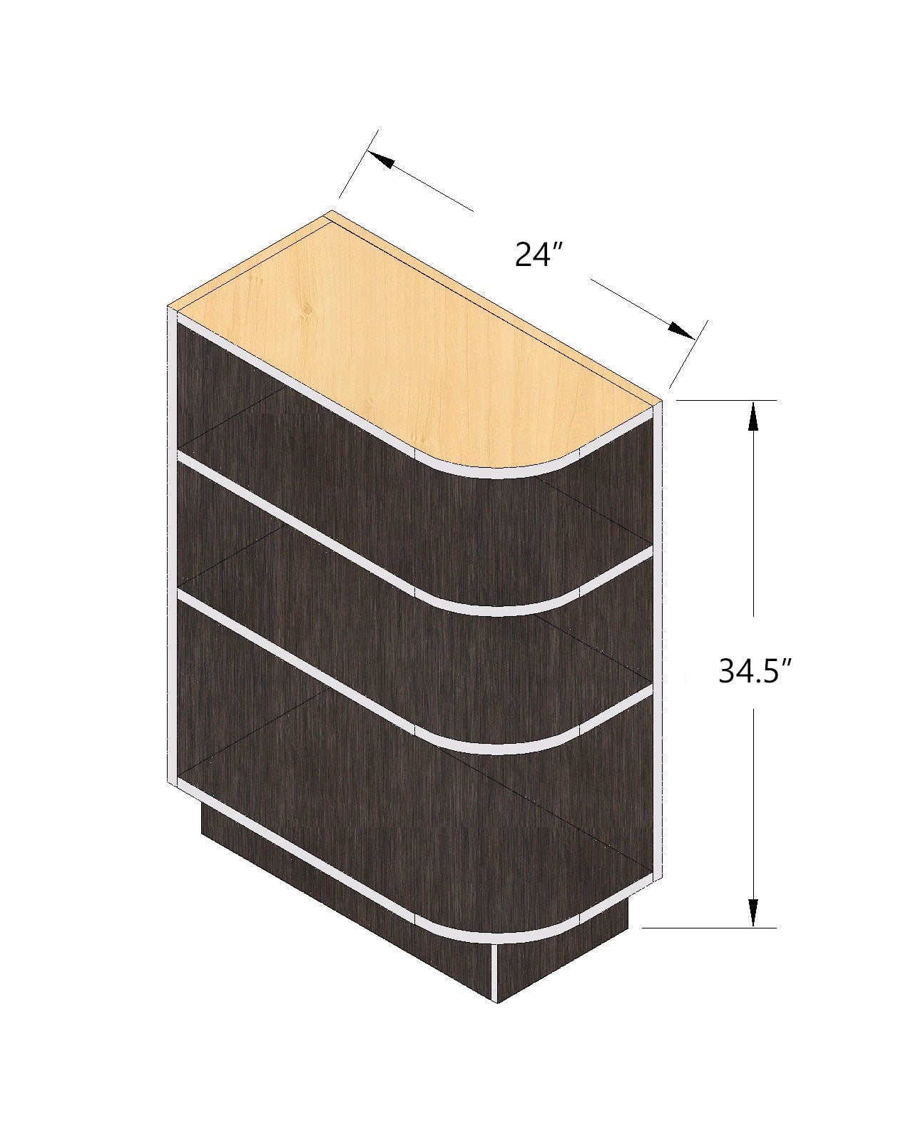  Base End Shelf Cabinet - HG