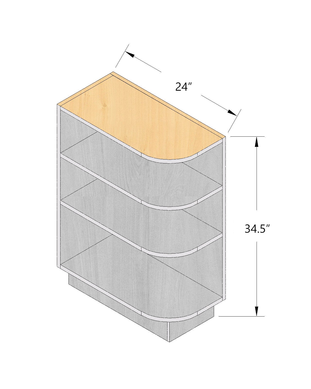  Base End Shelf Cabinet - HLG