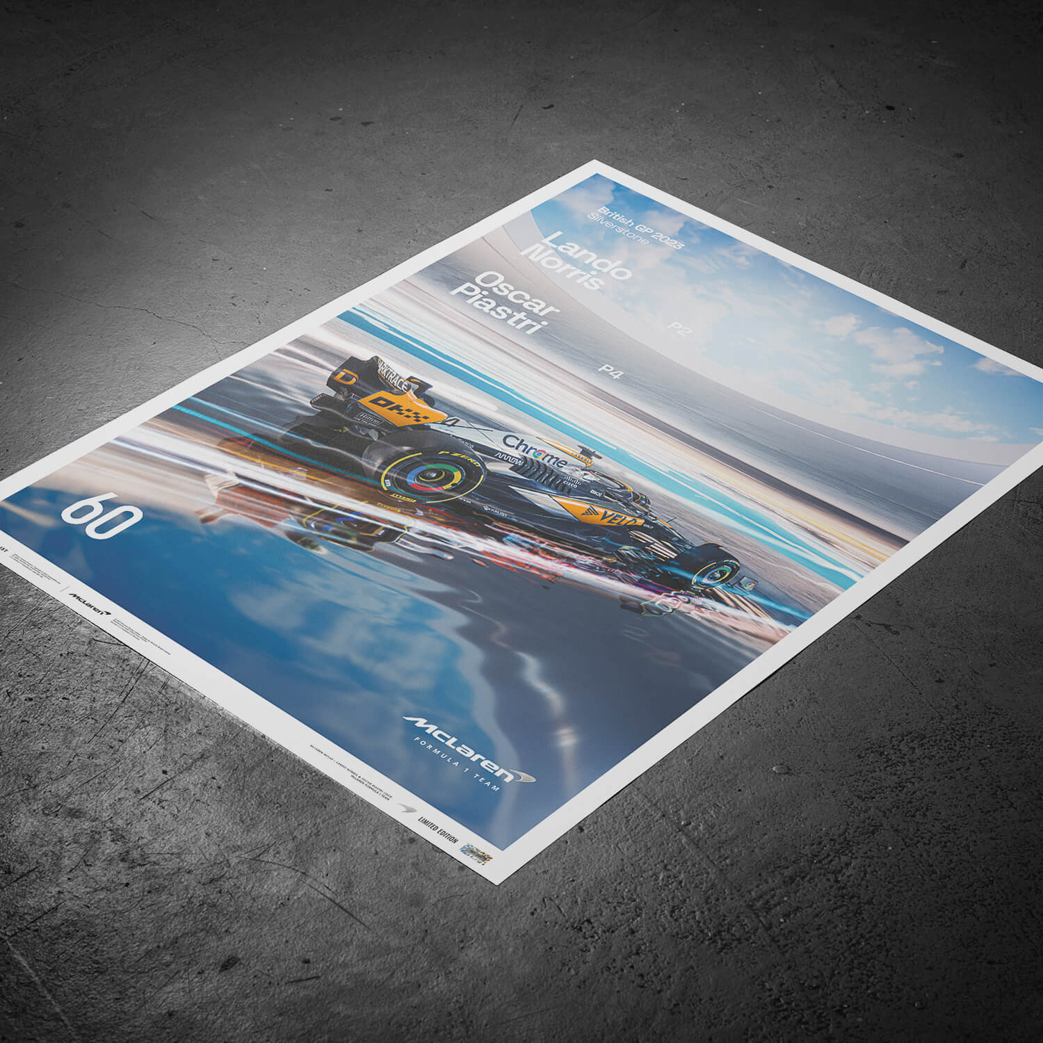 McLaren Formula 1 Team - Chrome Livery - 60th Anniversary - 2023