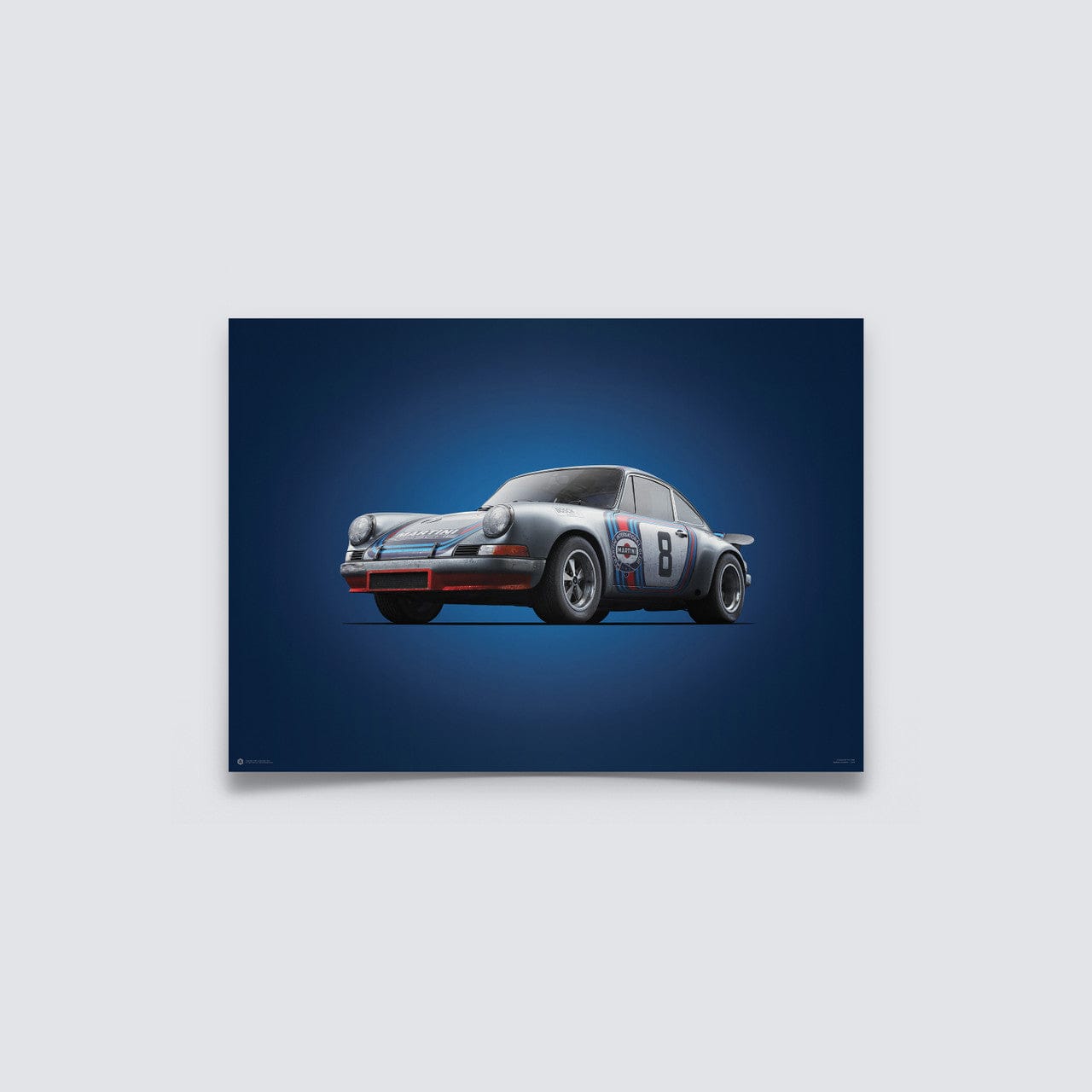 Porsche 911 RSR - Martini - Targa Florio - 1973 - Colors of Speed Poster