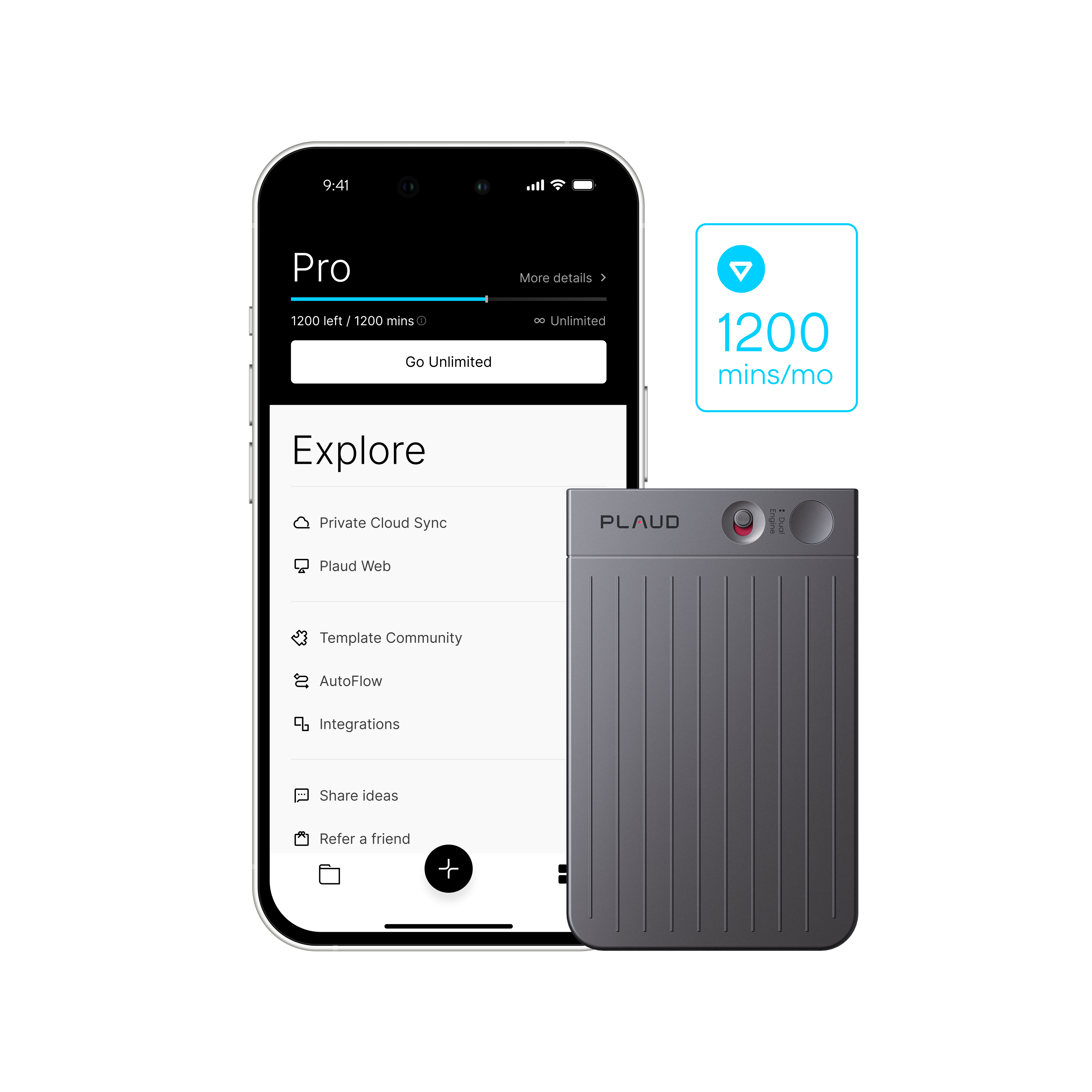 Plaud Note & AI Annual Pro Plan