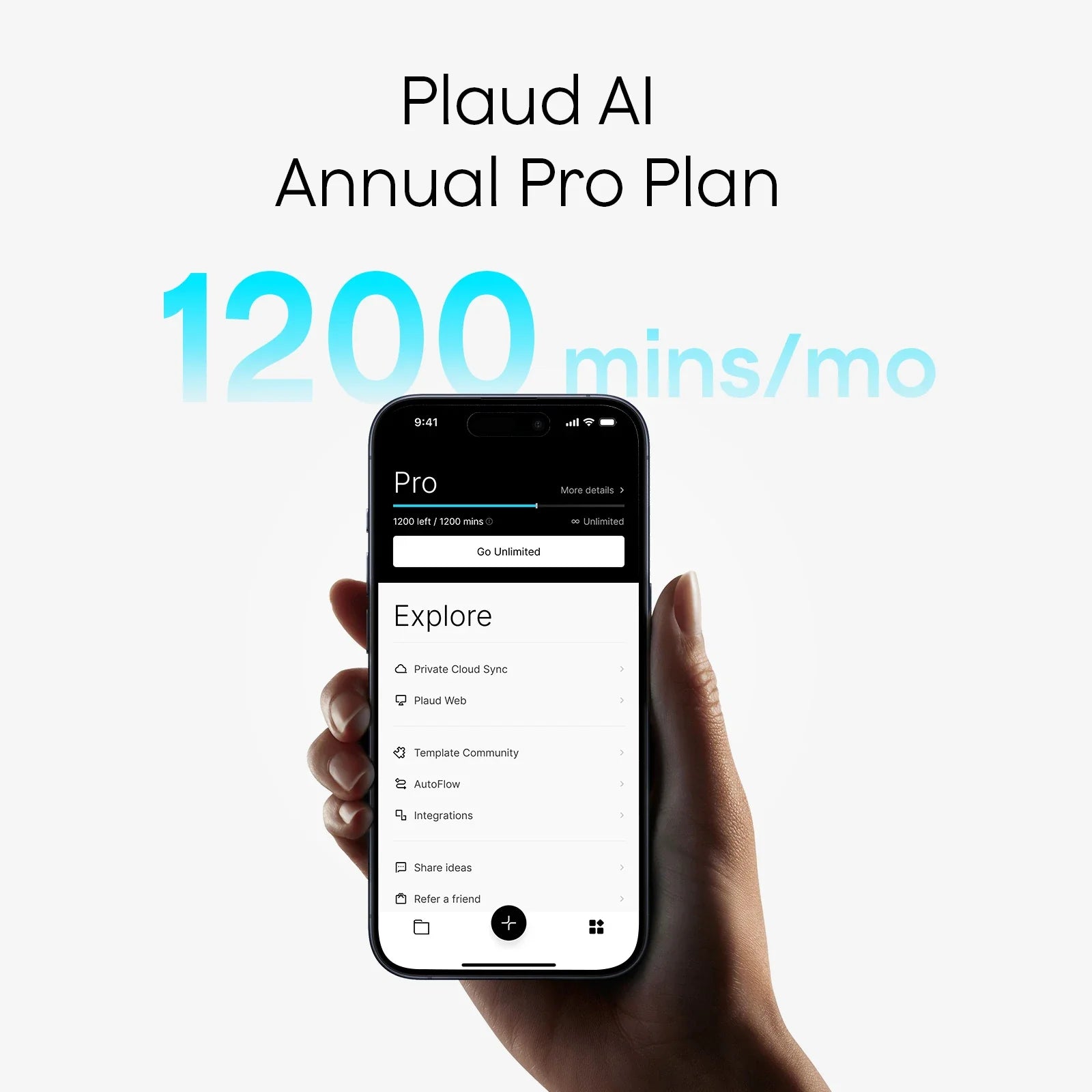 Plaud Intelligence Pro Plan - Monthly
