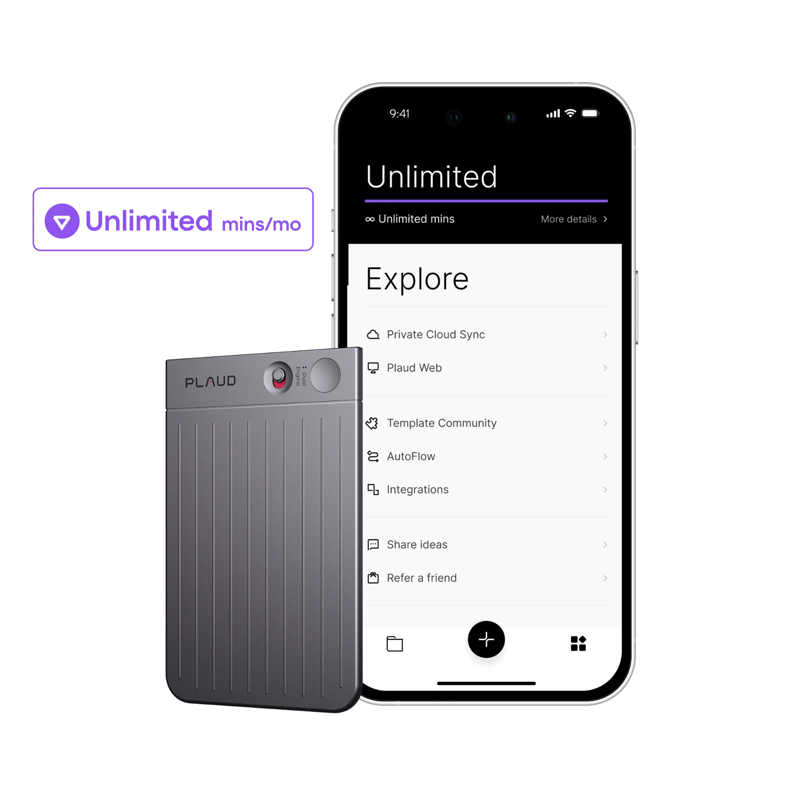 Plaud Note + Annual Unlimited Plan