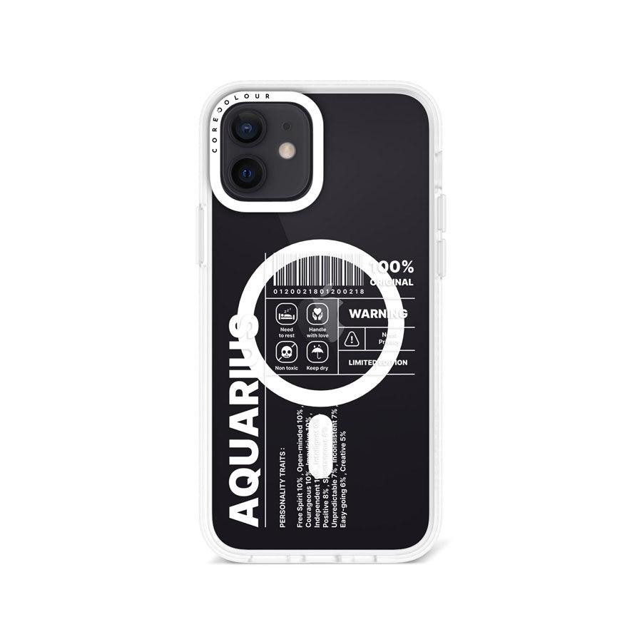 iPhone 12 Warning Aquarius Phone Case MagSafe Compatible - CORECOLOUR AU