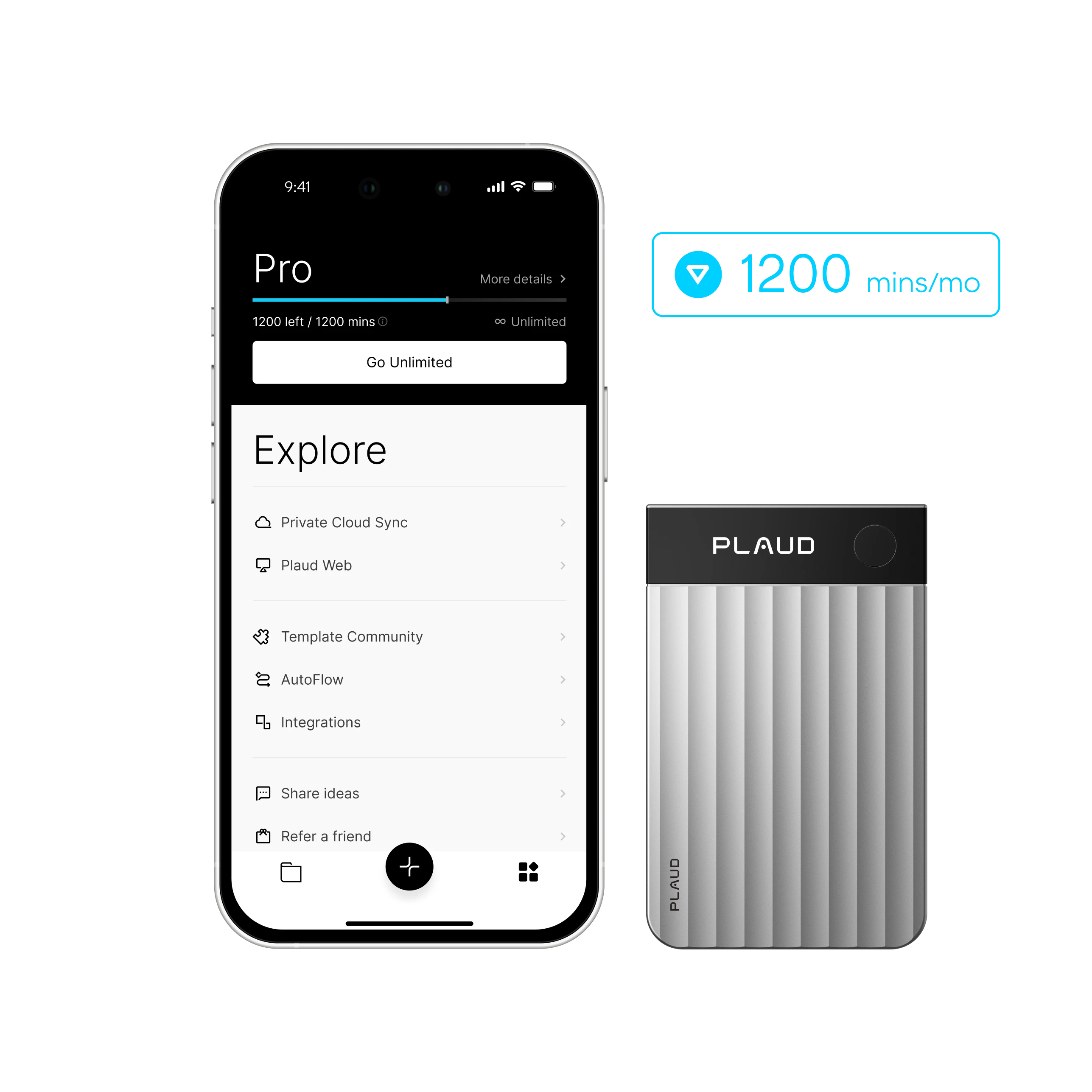 Plaud Note Pro + Plan Pro Anual de Plaud AI