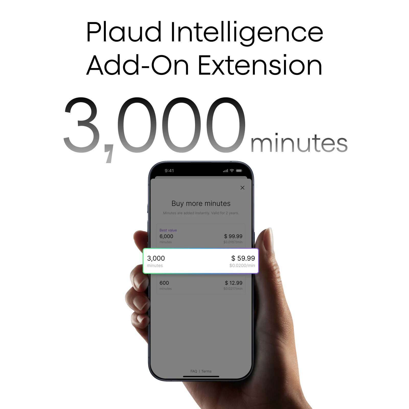 Extensión complementaria de Plaud Intelligence (3000 minutos)