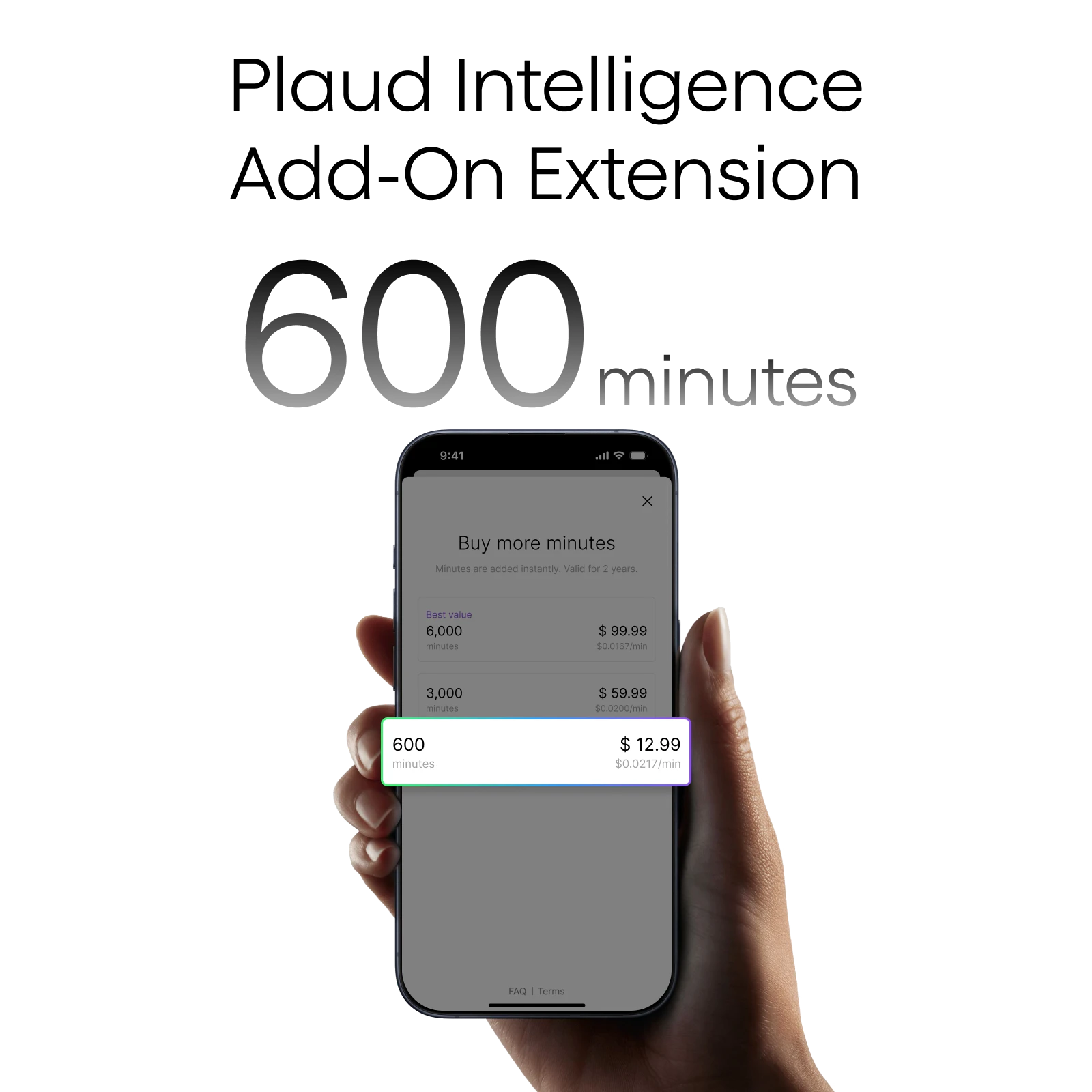 Extensión complementaria de Plaud Intelligence (600 minutos)