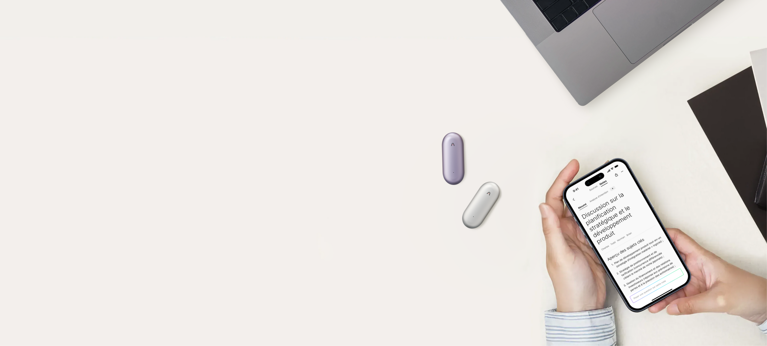 Économisez jusqu'à 30 % sur le NotePin argent et violet