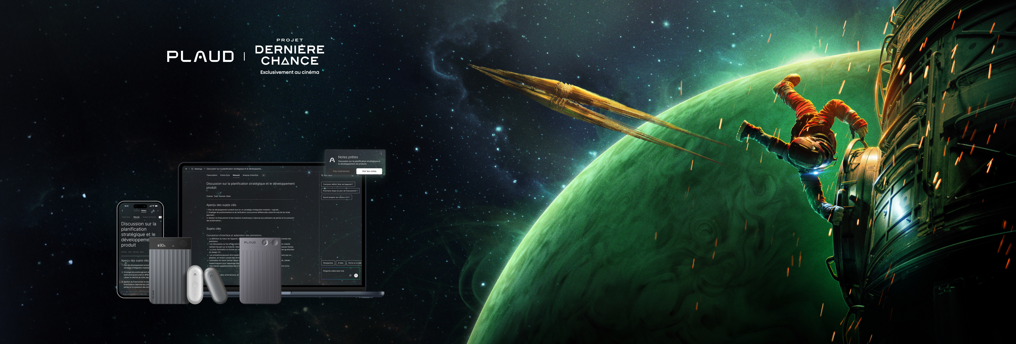 Plaud, votre compagnon de mission.