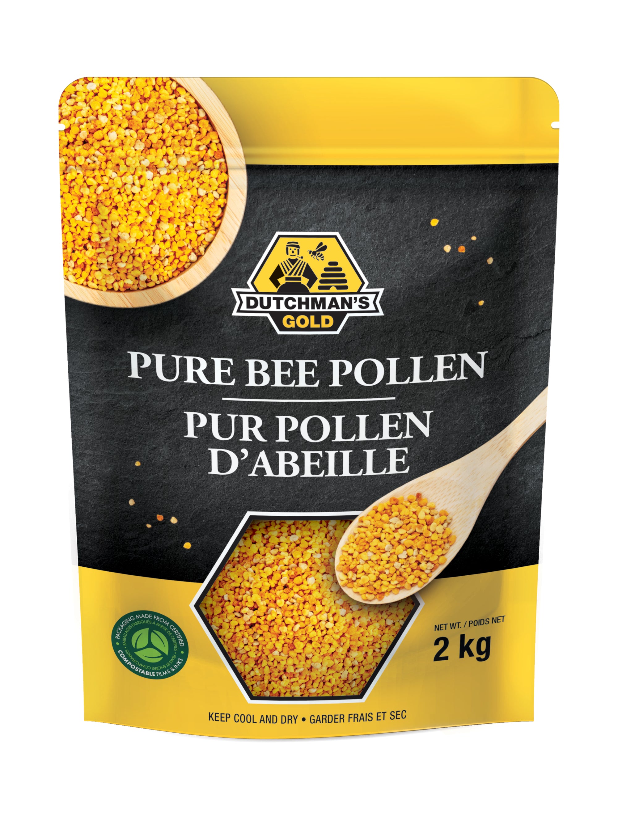 dutchman"s gold bee pollen - 2 kg (4.4 lbs)