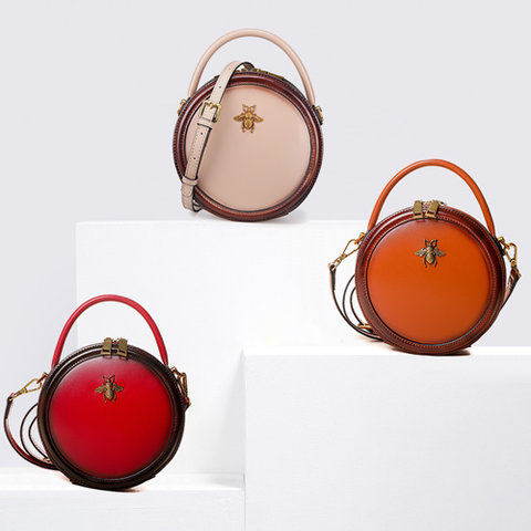 leather bag round round leather handbag round leather crossbody bag