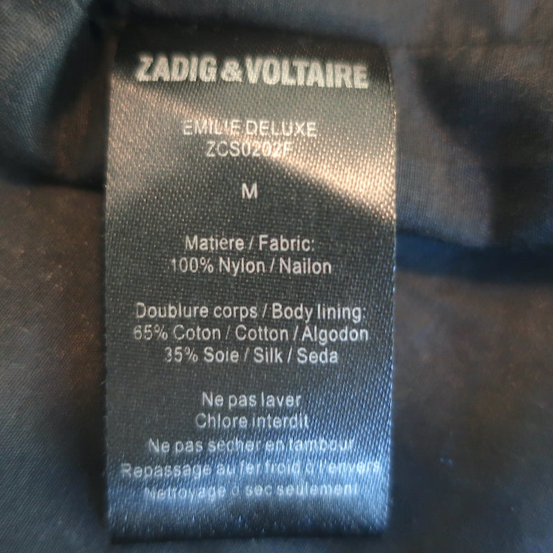 Zadig & Voltaire Emilie Sequined Vest Silver/Gold Size Medium