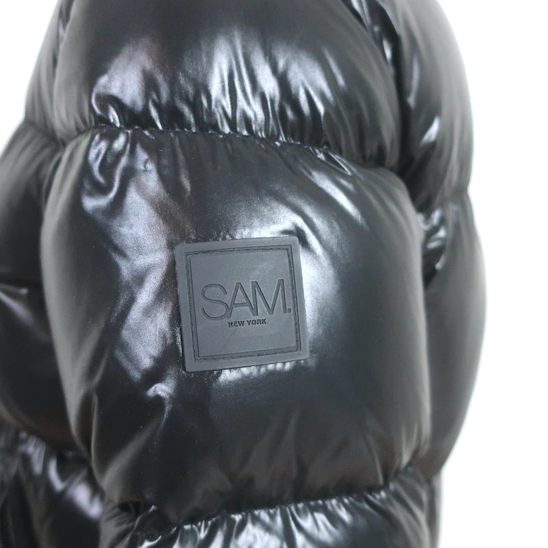 SAM Andi Down Puffer Jacket Glossy Black Size Extra Small