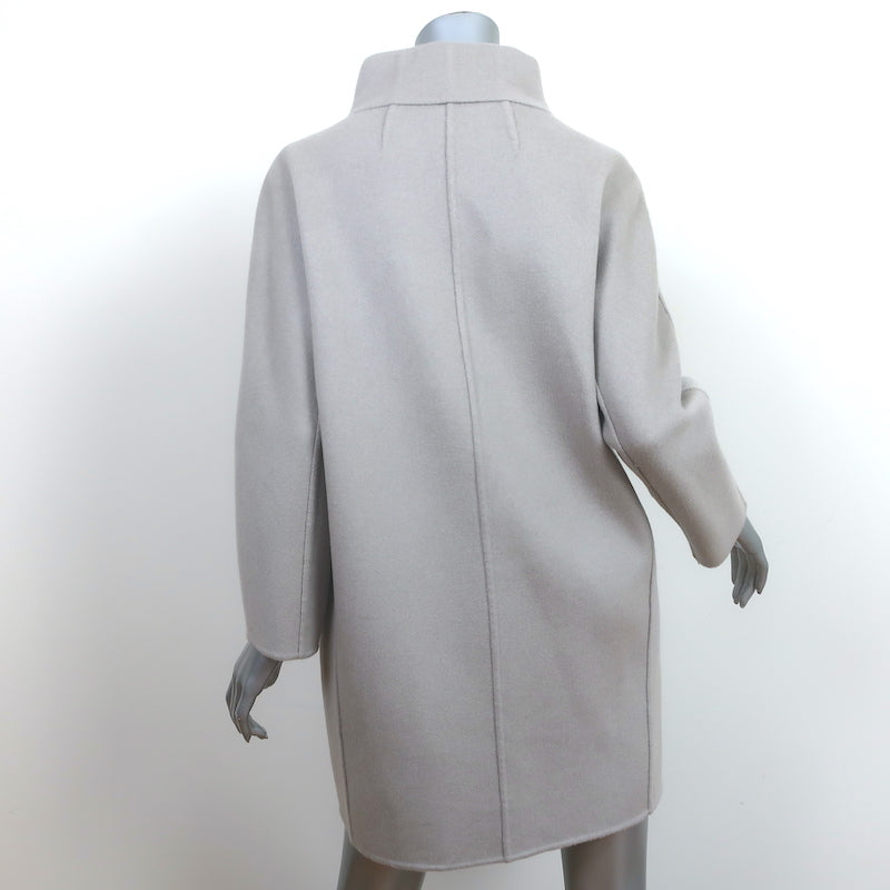 Loro Piana Cashmere Reversible Coat Gray & Light Pink Size Medium