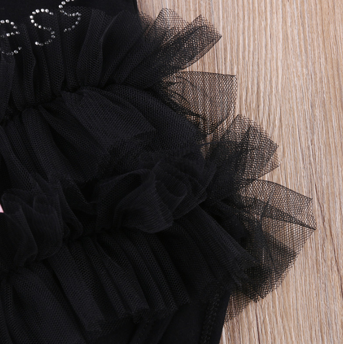 Little Black Dress Tutu Onesie