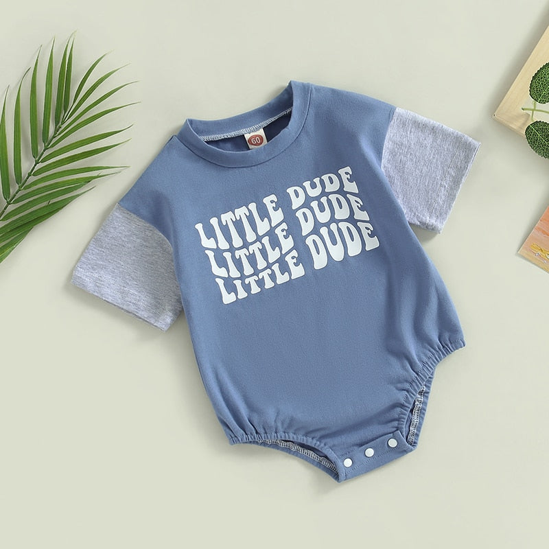 Short Sleeve Little Dude Onesie