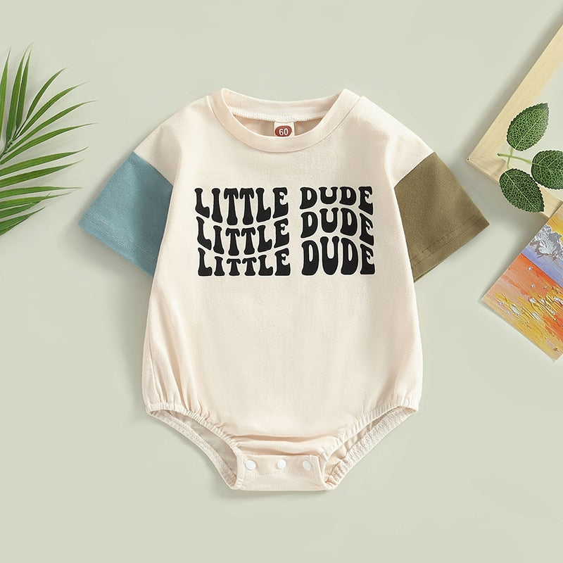 Short Sleeve Little Dude Onesie