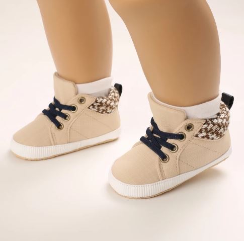 Plaid Style Lace Up Shoes