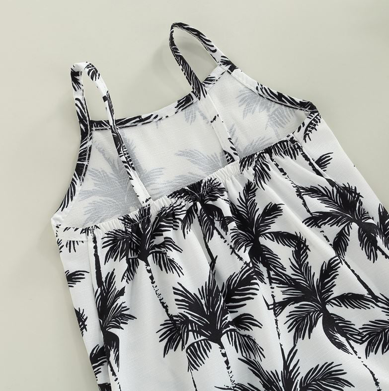 Leaf Palm Tree Jumpsuit (4 Colors)