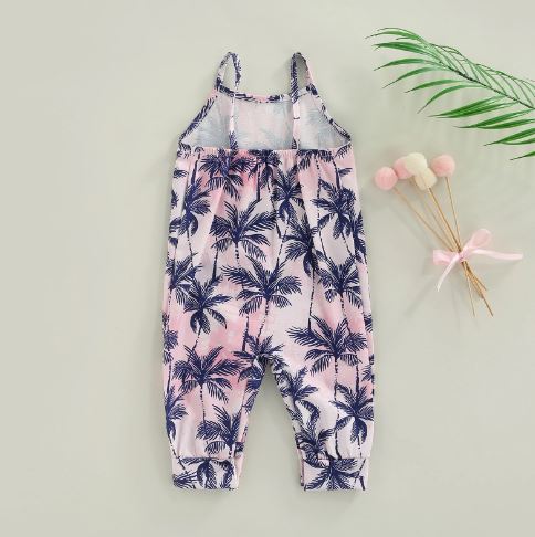 Leaf Palm Tree Jumpsuit (4 Colors)