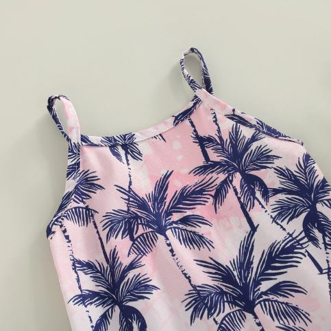 Leaf Palm Tree Jumpsuit (4 Colors)