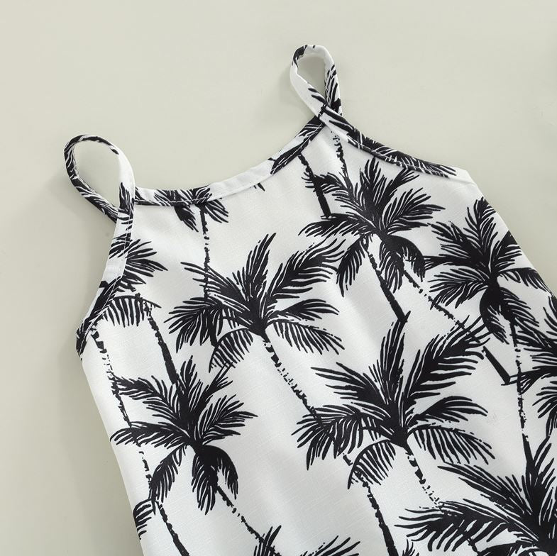 Leaf Palm Tree Jumpsuit (4 Colors)