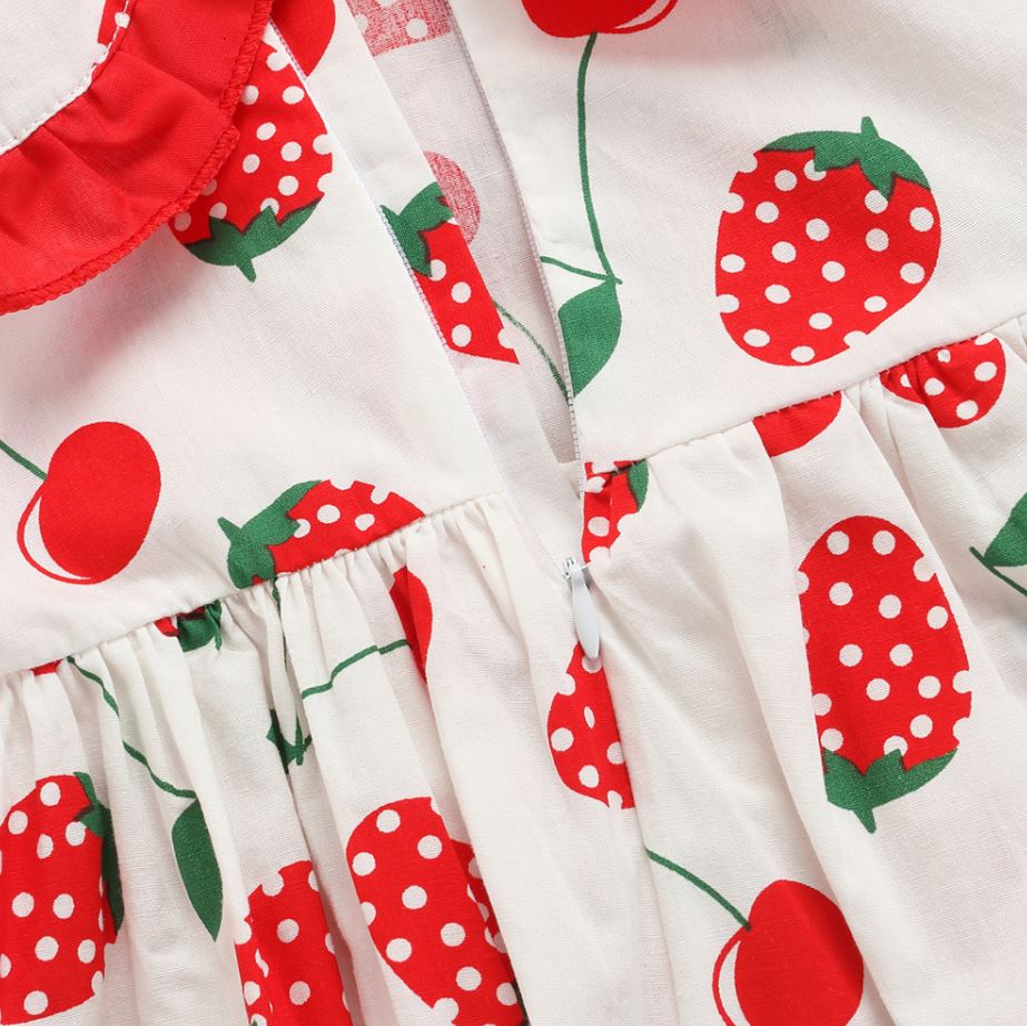 Strawberry Dress with Matching Bag