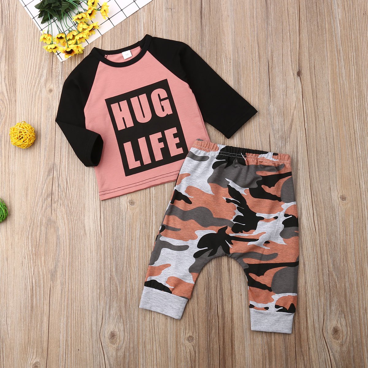 Hug Life Camouflage Outfit